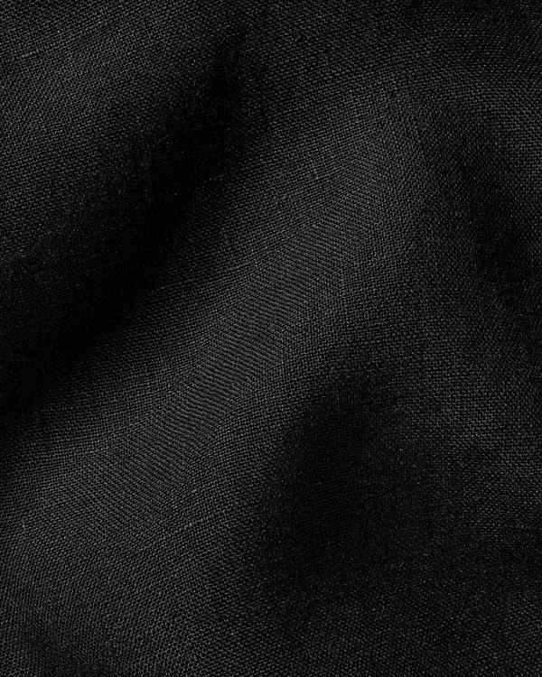Pure Linen Shirt – Black