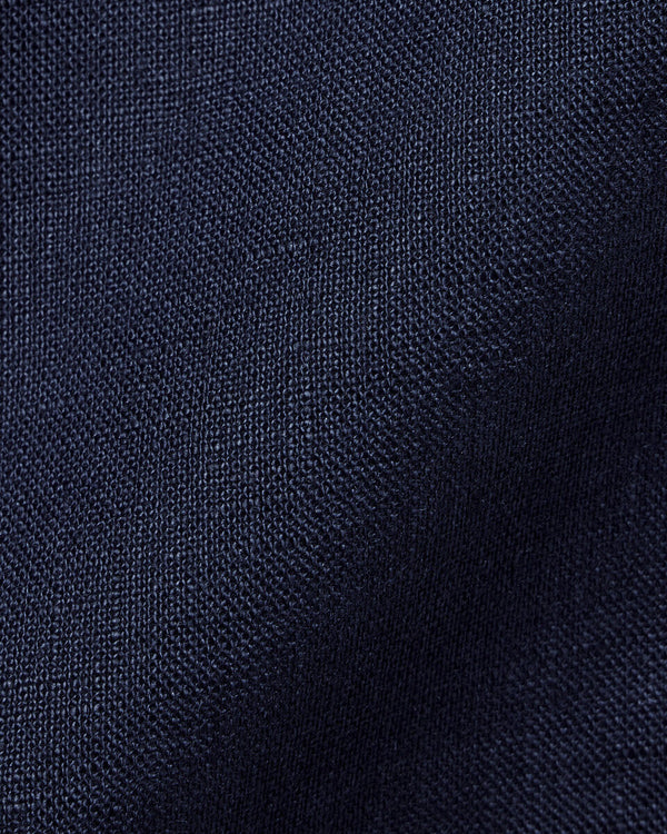 Pure Linen Shirt - Navy