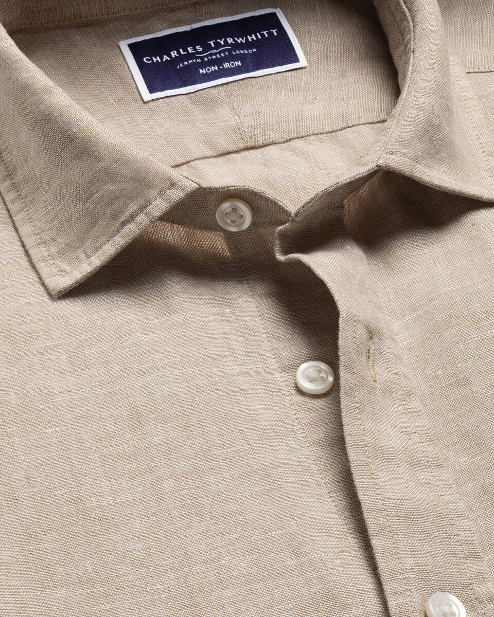 Pure Linen Shirt - Oatmeal