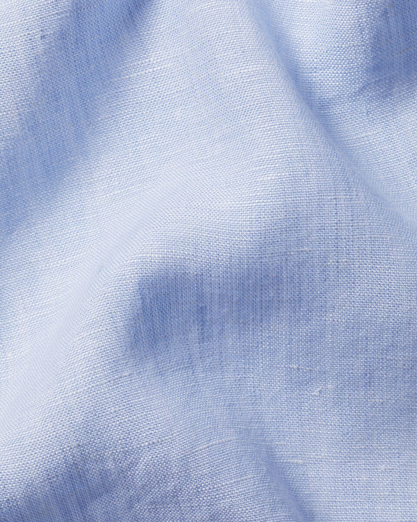Pure Linen Shirt – Sky Blue