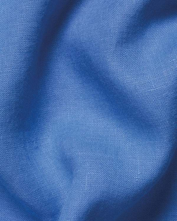 Pure Linen Shirt – Cornflower Blue