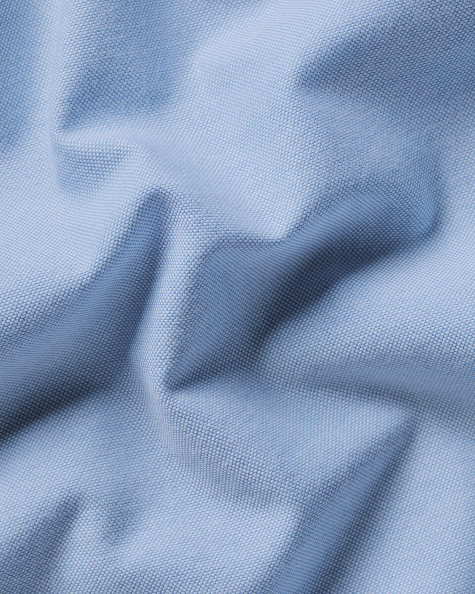Stretch Washed Oxford Shirt - Sky Blue