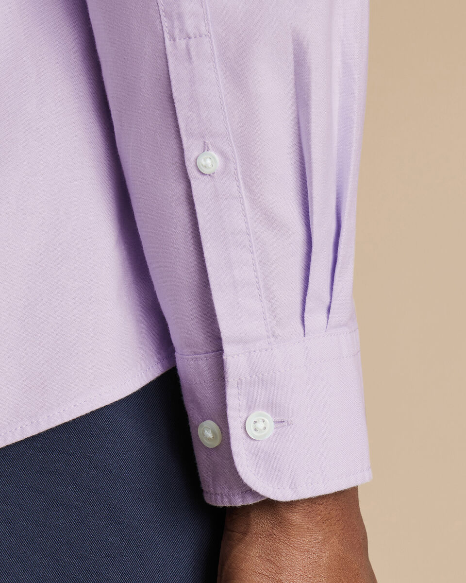 Stretch Washed Oxford Shirt - Lilac