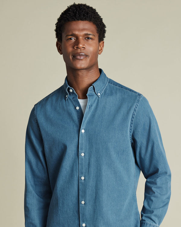 Denim Shirt - Ocean Blue