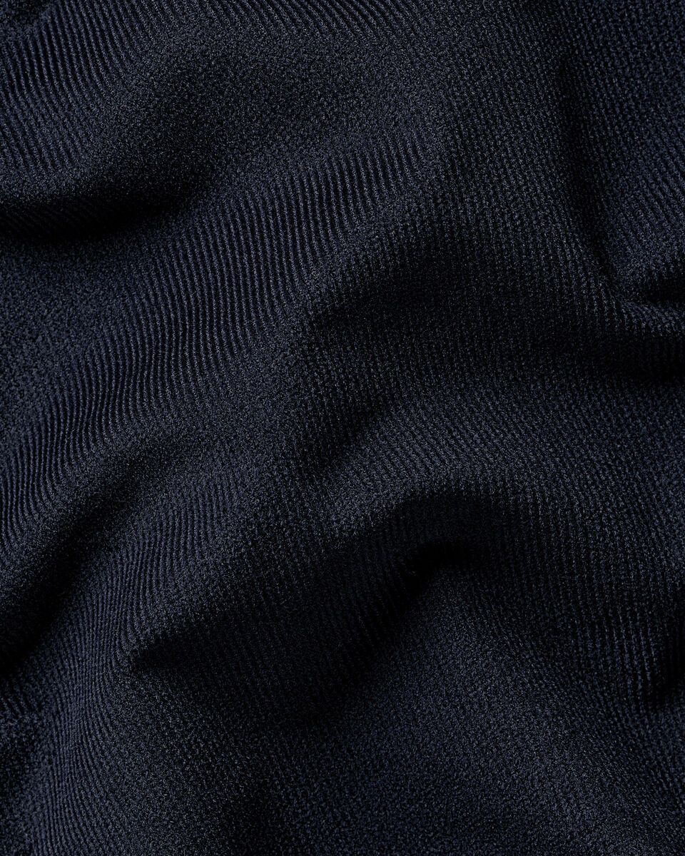 Corduroy Stretch Shirt - Navy Blue