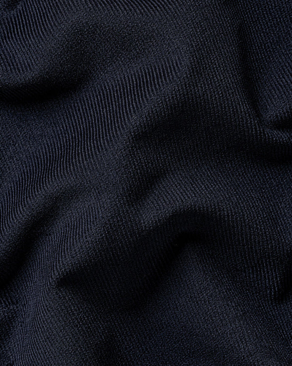 Corduroy Stretch Shirt - Navy Blue