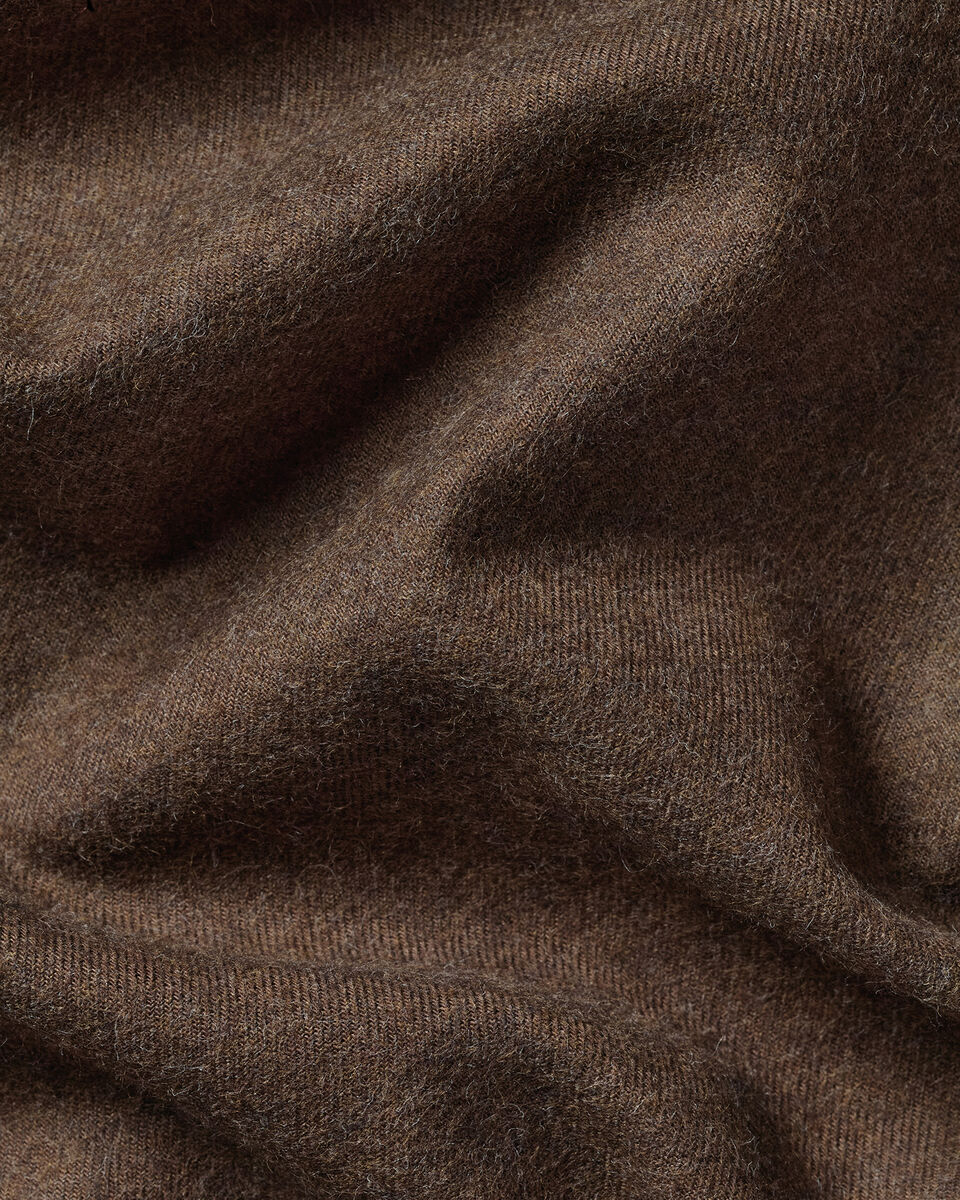 Brushed Flannel Shirt - Chocolate Brown
