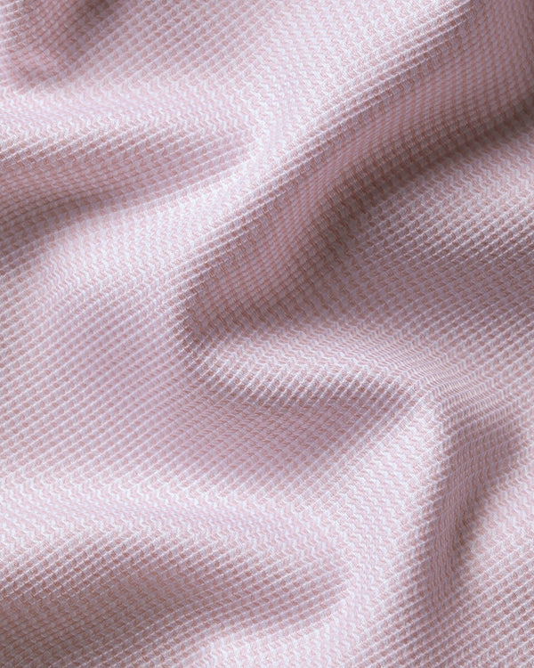 Non-Iron Stretch Burlington Weave Shirt - Pink