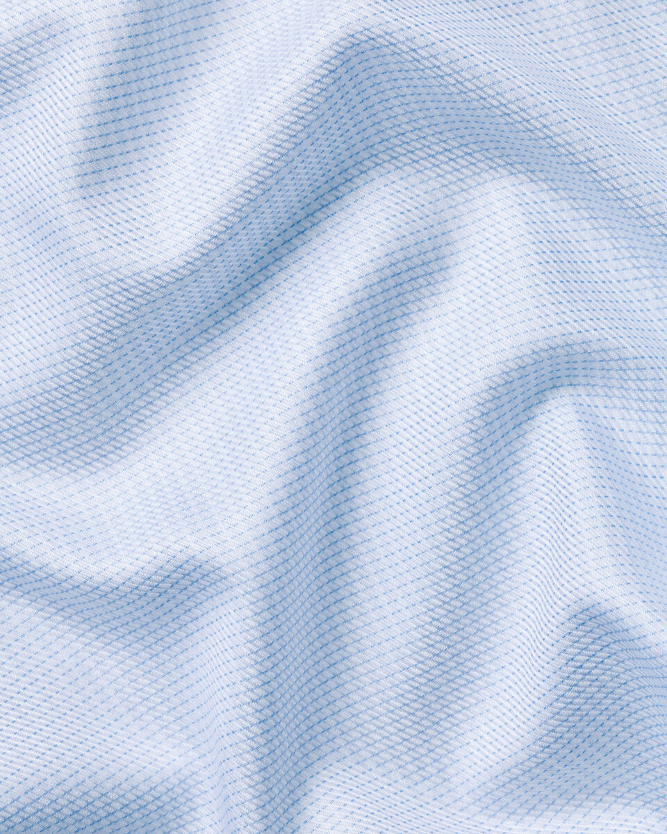 Non-Iron Stretch Greenwich Weave Shirt – Light Blue