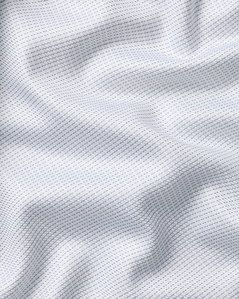 Non-Iron Stretch Greenwich Weave Shirt – Silver Gray