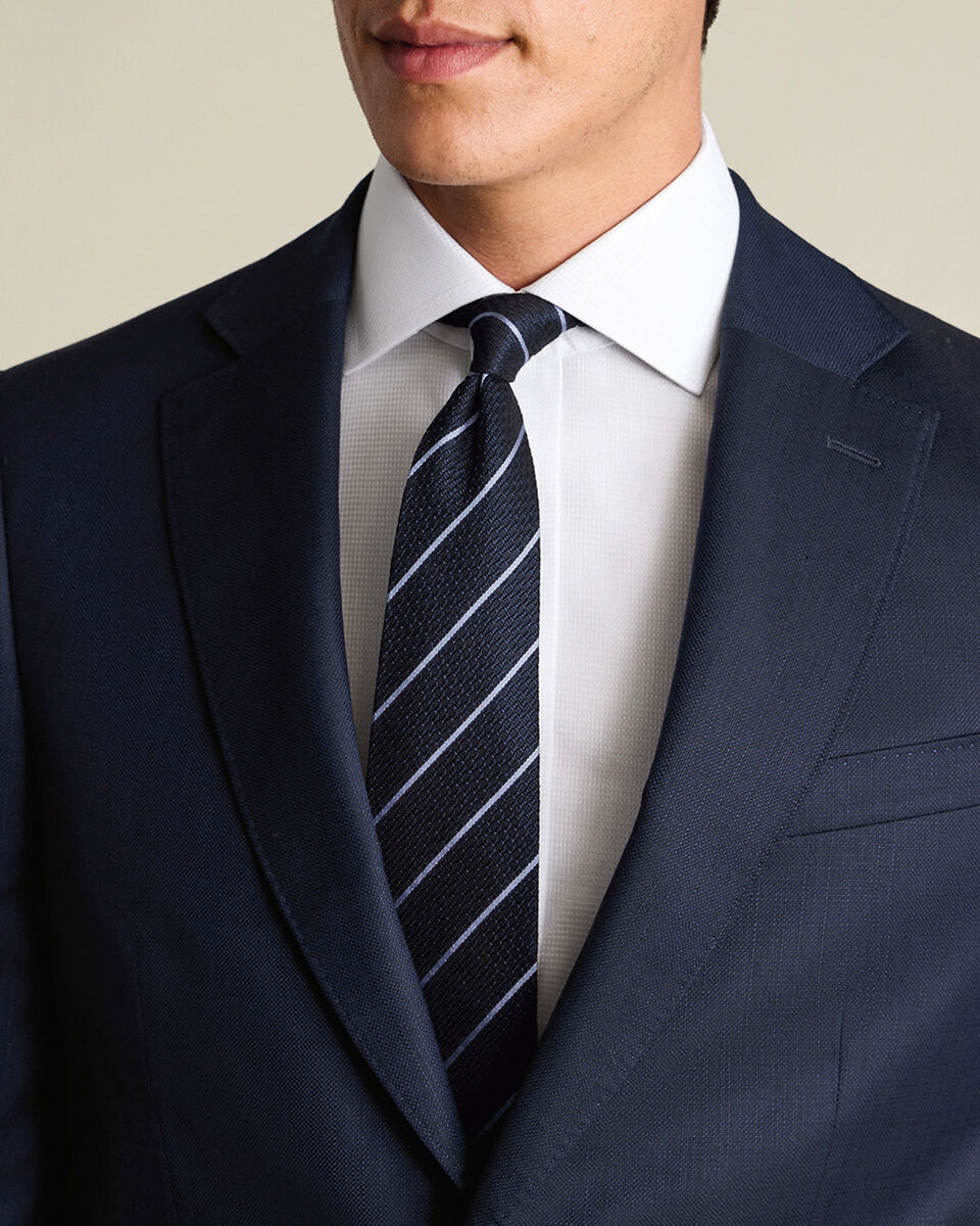 Non-Iron Stretch Greenwich Weave Shirt – White
