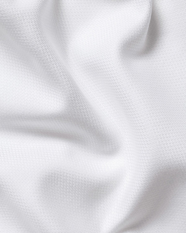 Non-Iron Stretch Trafalgar Weave Shirt - White