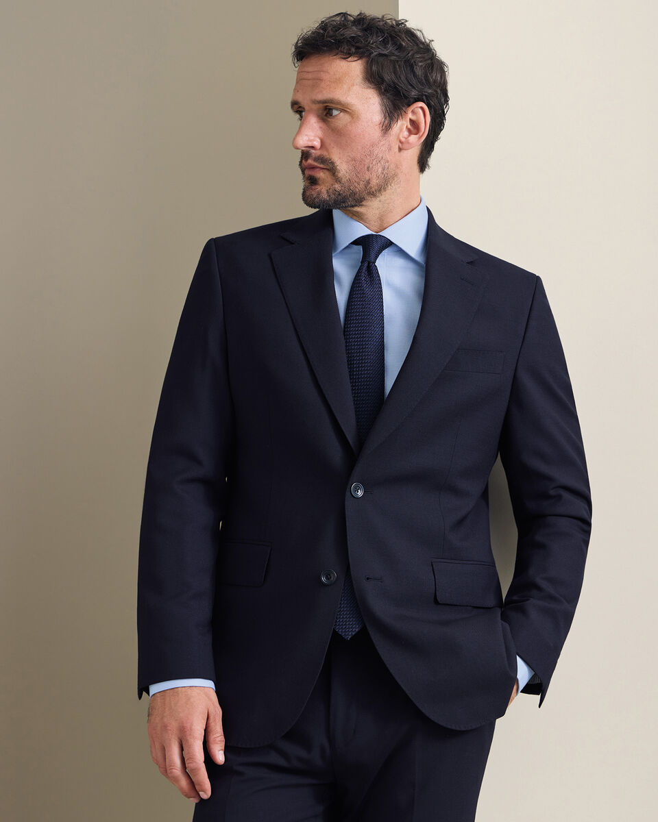 Non-Iron Stretch Trafalgar Weave Shirt - Sky Blue