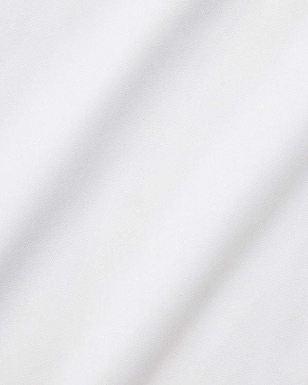 Non-Iron Cotton Linen Shirt - White
