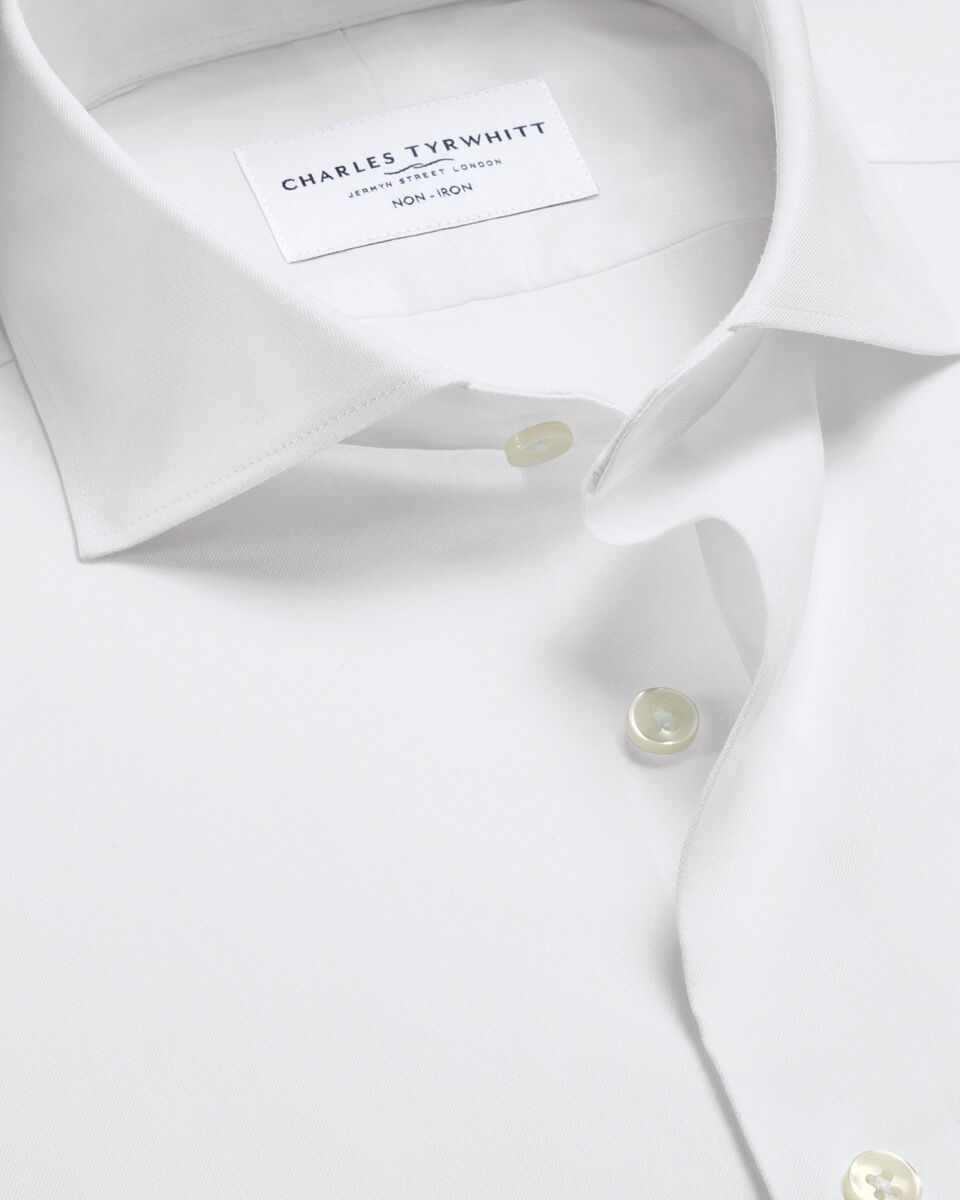 Non-Iron Twill Performance Shirt - White Main image