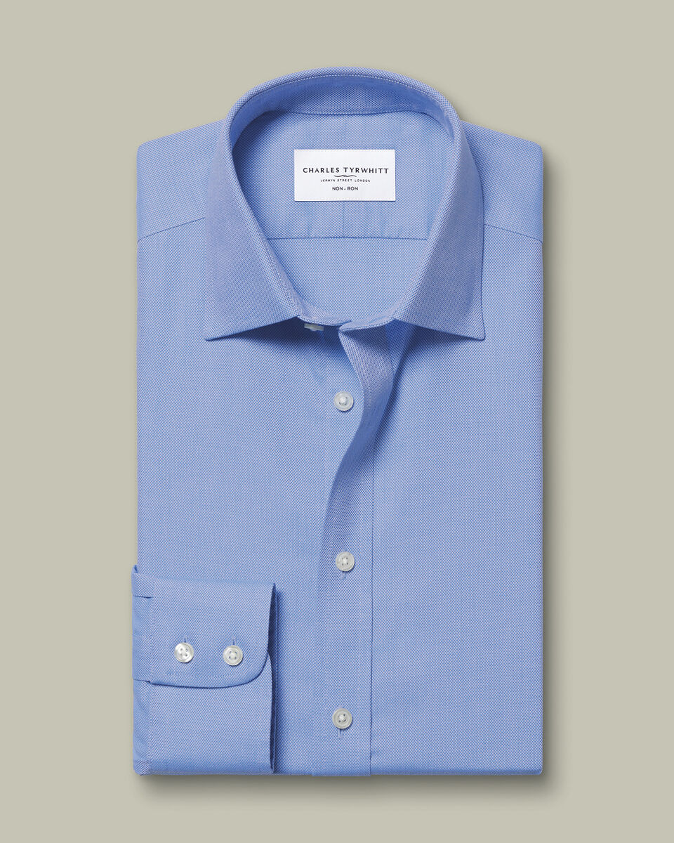 Non-Iron Royal Oxford Shirt - Ocean Blue