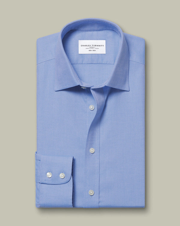 Non-Iron Royal Oxford Shirt - Ocean Blue