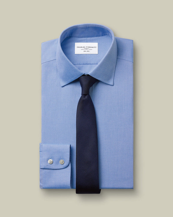 Non-Iron Royal Oxford Shirt - Ocean Blue
