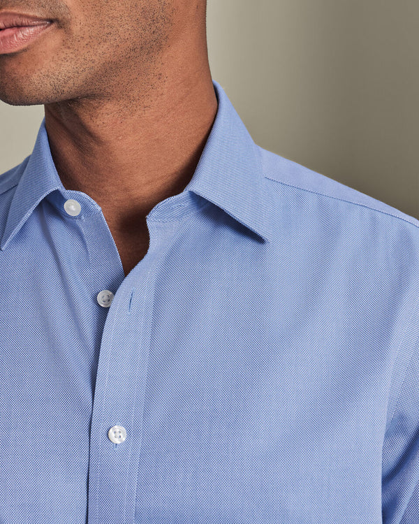 Non-Iron Royal Oxford Shirt - Ocean Blue