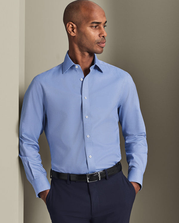 Non-Iron Royal Oxford Shirt - Ocean Blue