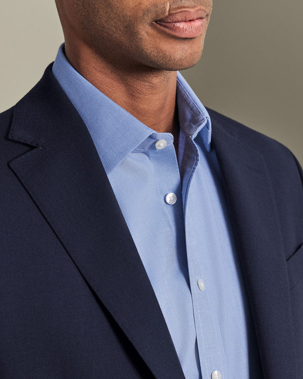 Non-Iron Royal Oxford Shirt - Ocean Blue