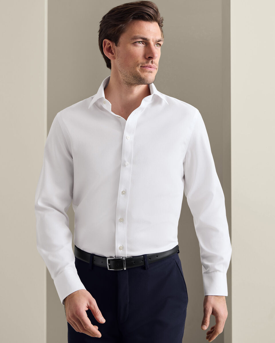 Non-Iron Royal Oxford Shirt - White Secondary image