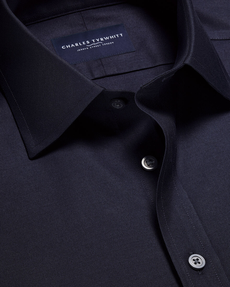 Non-Iron Twill Shirt - Navy