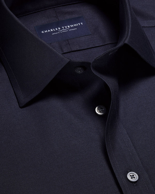 Non-Iron Twill Shirt - Navy
