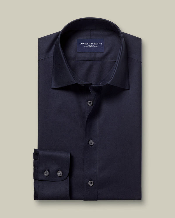 Non-Iron Twill Shirt - Navy