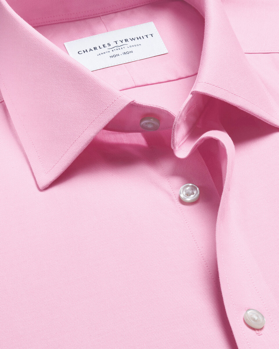 Non-Iron Twill Shirt - Pink Main image