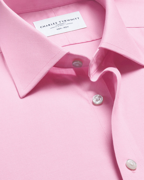 Non-Iron Twill Shirt - Pink
