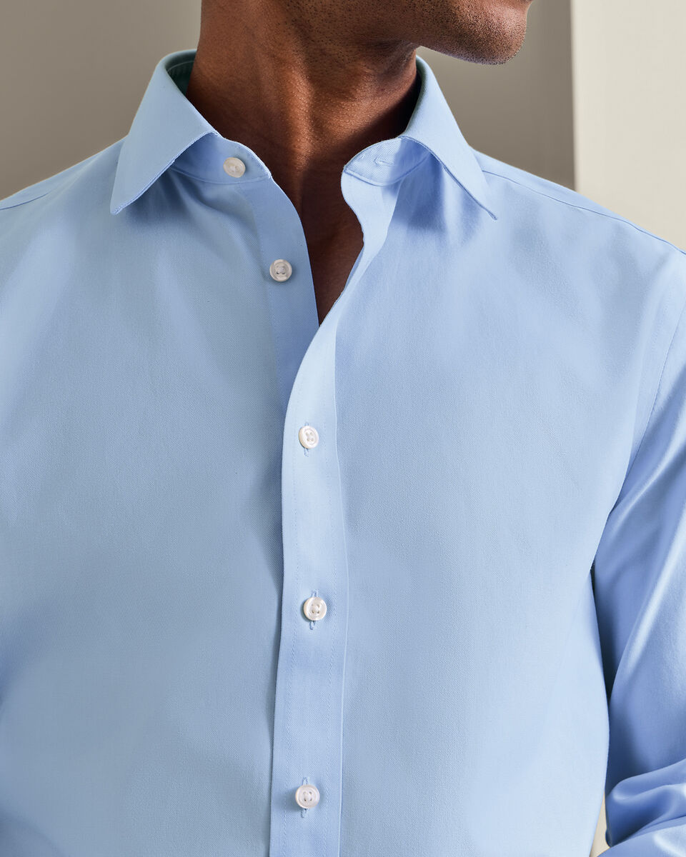 Non-Iron Twill Shirt - Sky Blue