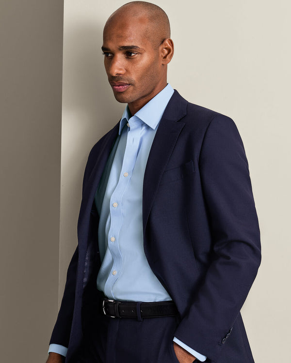 Non-Iron Twill Shirt - Sky Blue
