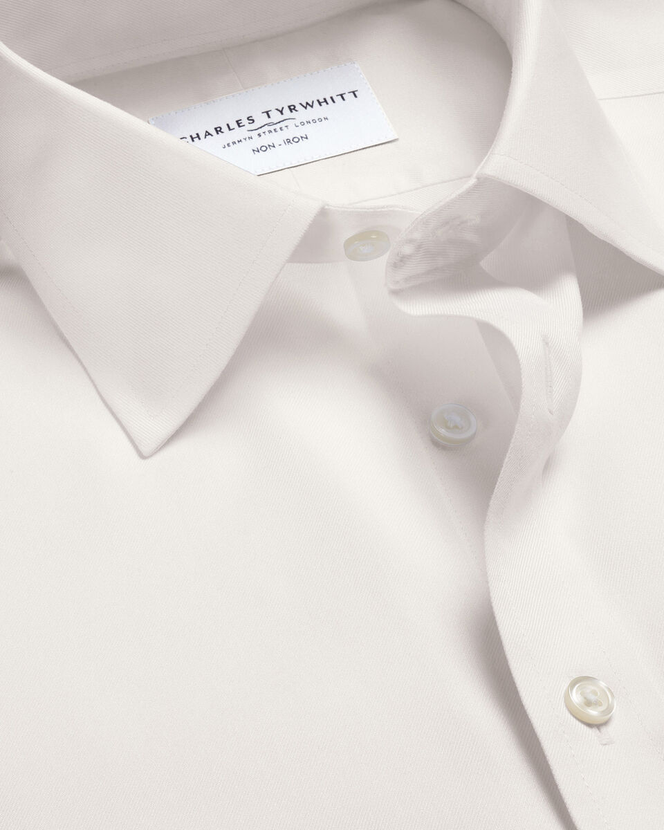 Non-Iron Twill Shirt - Ivory