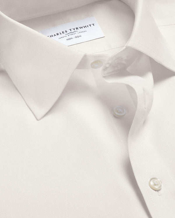 Non-Iron Twill Shirt - Ivory