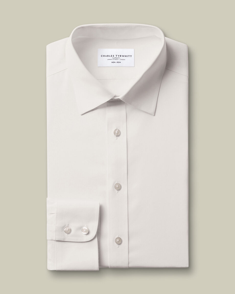 Non-Iron Twill Shirt - Ivory