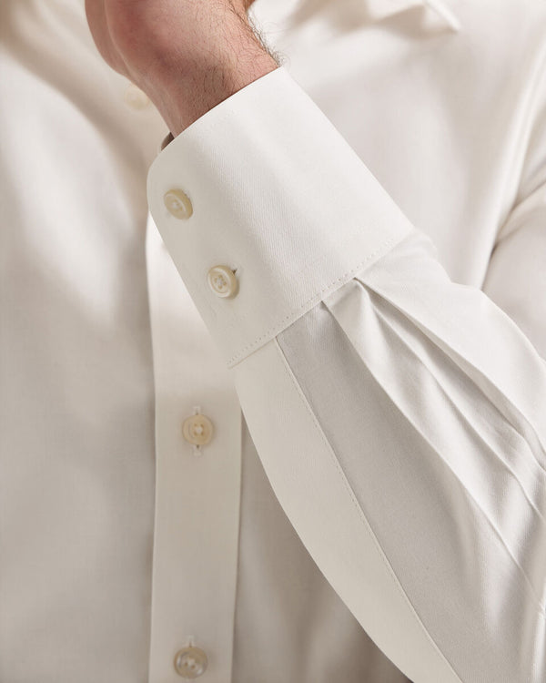 Non-Iron Twill Shirt - Ivory