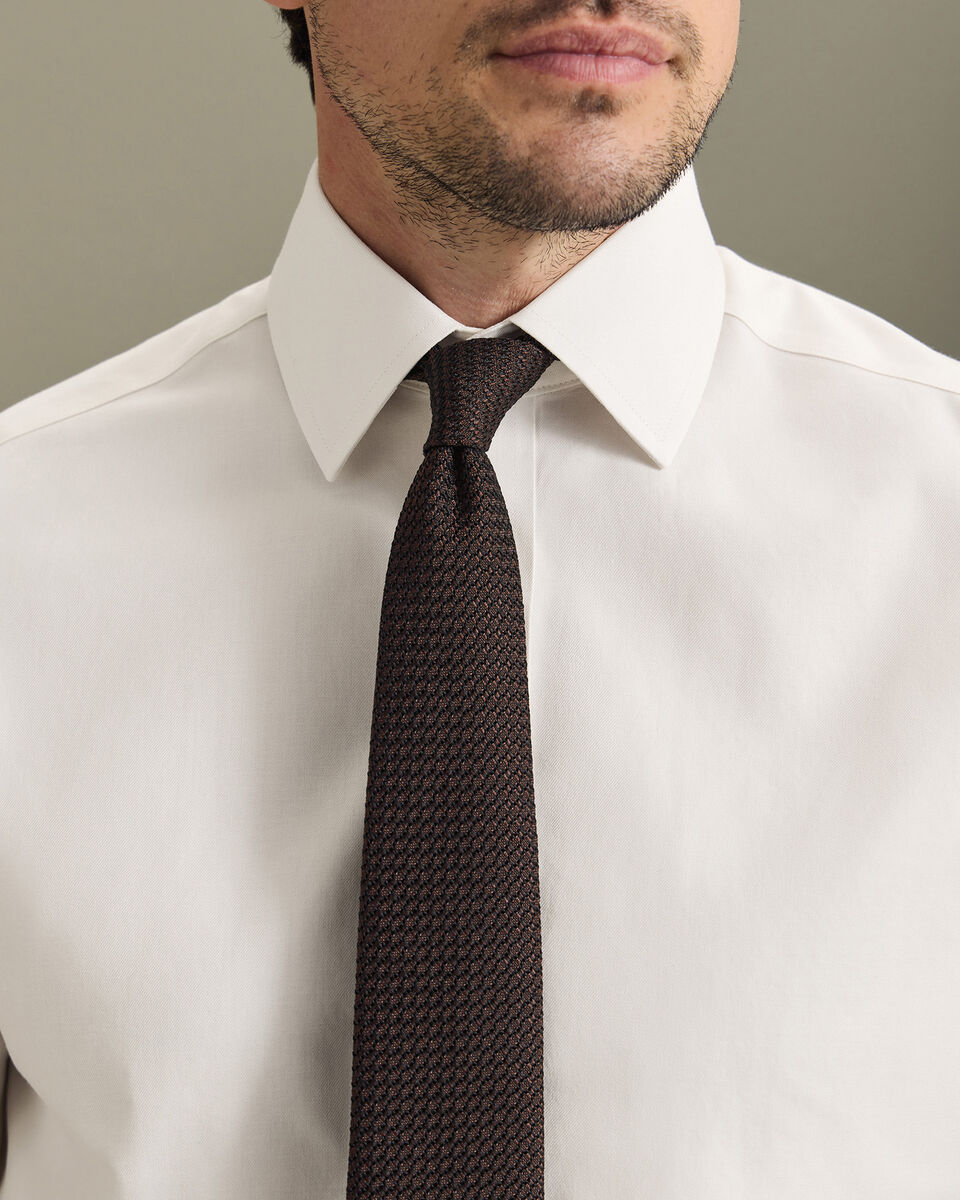 Non-Iron Twill Shirt - Ivory