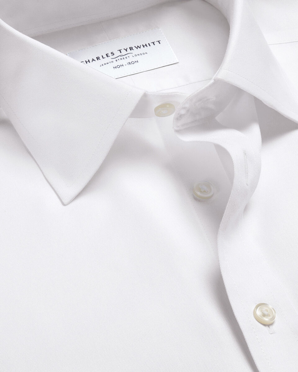 Non-Iron Twill Shirt - White Main image