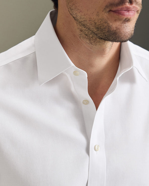 Non-Iron Twill Shirt - White