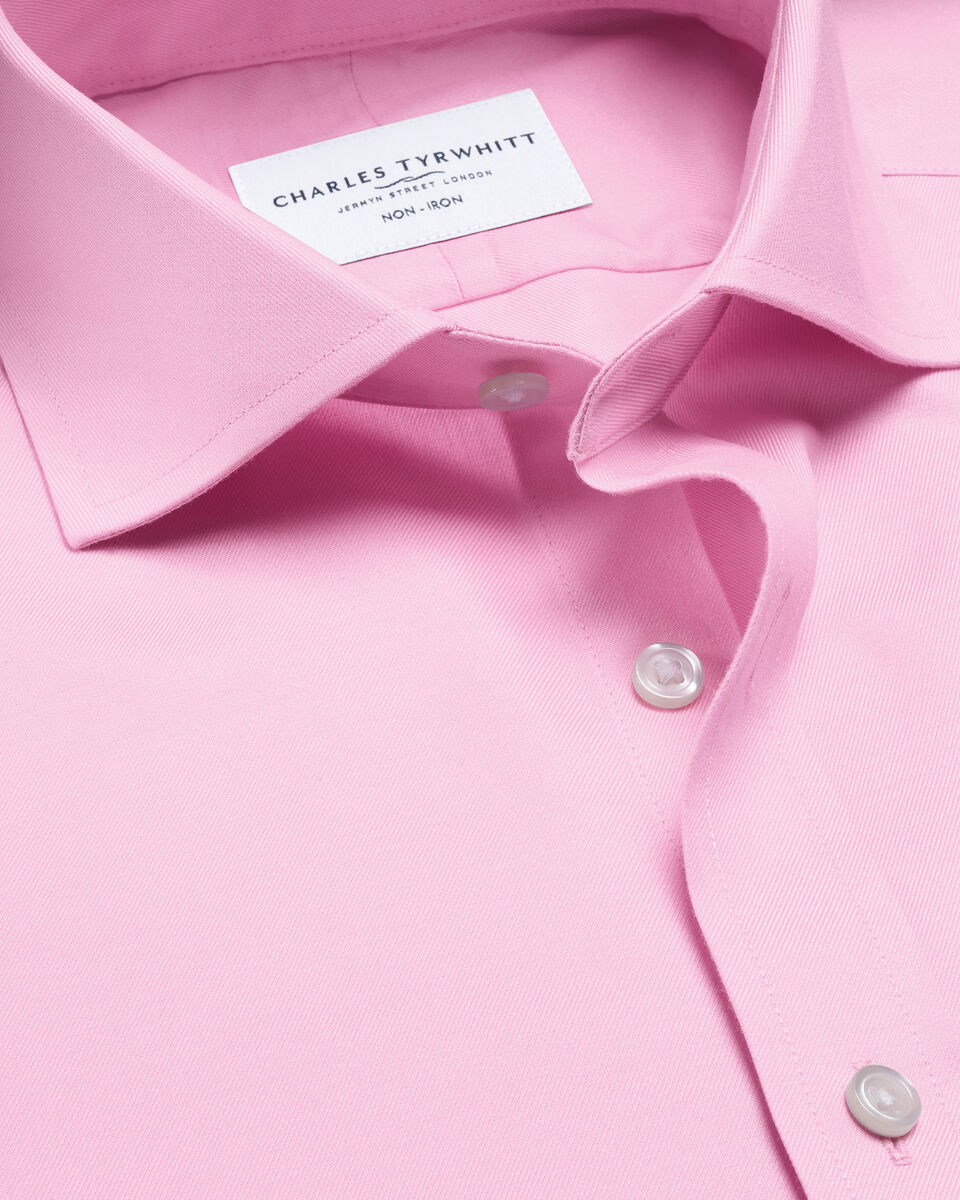 Non-Iron Twill Shirt - Pink Main image
