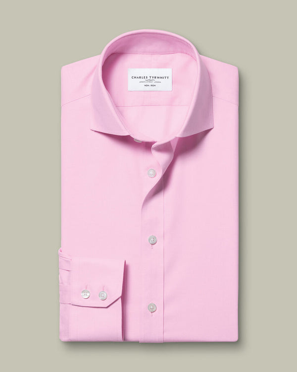 Non-Iron Twill Shirt - Pink