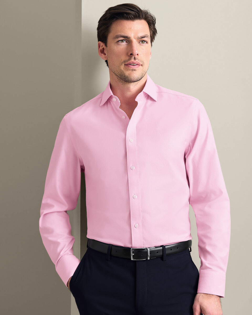Non-Iron Twill Shirt - Pink Secondary image