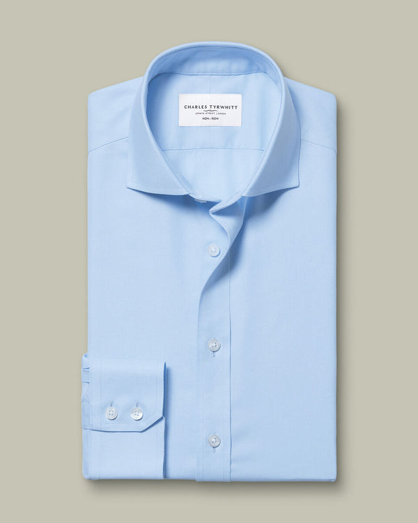 Non-Iron Twill Shirt - Sky Blue