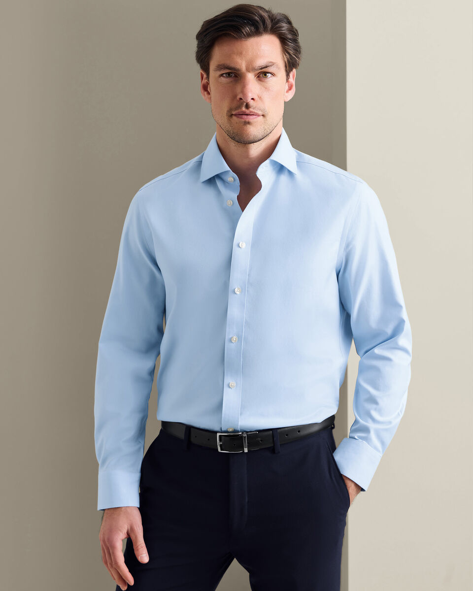 Non-Iron Twill Shirt - Sky Blue Secondary image