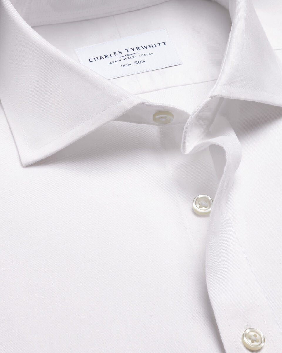 Non-Iron Twill Shirt - White Main image