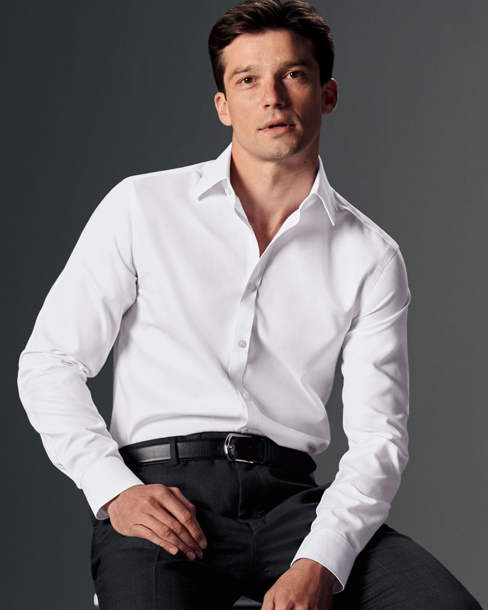 Non-Iron Twill Shirt - White