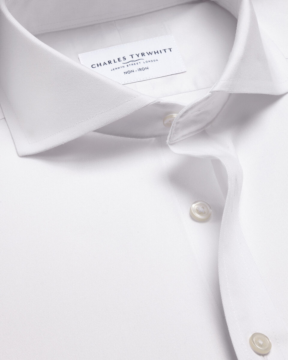 Non-Iron Twill Shirt - White Main image