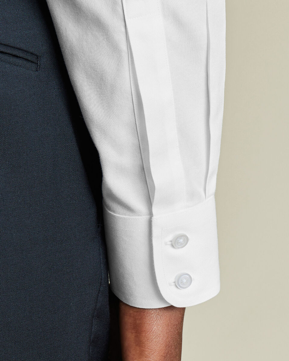 Smart Non-Iron Twill Button-Down Shirt - White