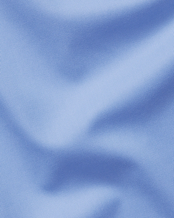 Non-Iron Twill Shirt - Cornflower Blue